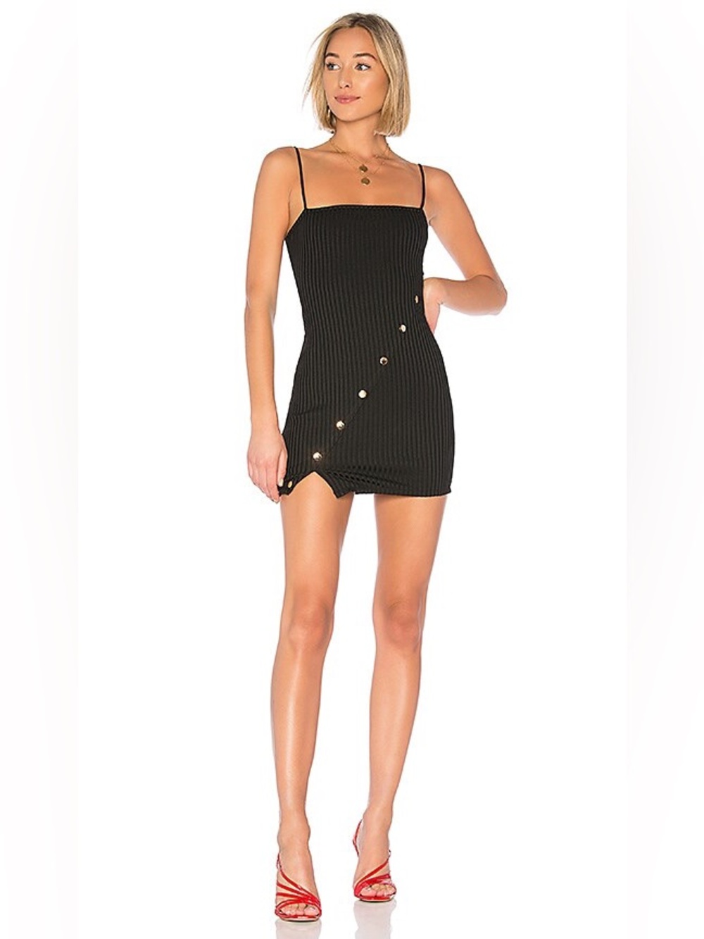 Lovers & Friends KAITLIN MINI DRESS Size Medium, Black